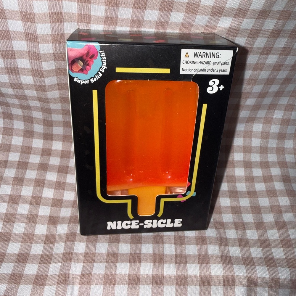 Viral Nice-Sicle Orange Popsicle Squishy Fidget Toy - Brand New in Box